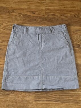 Merona Blue/ White Pinstripe Mini Skirt